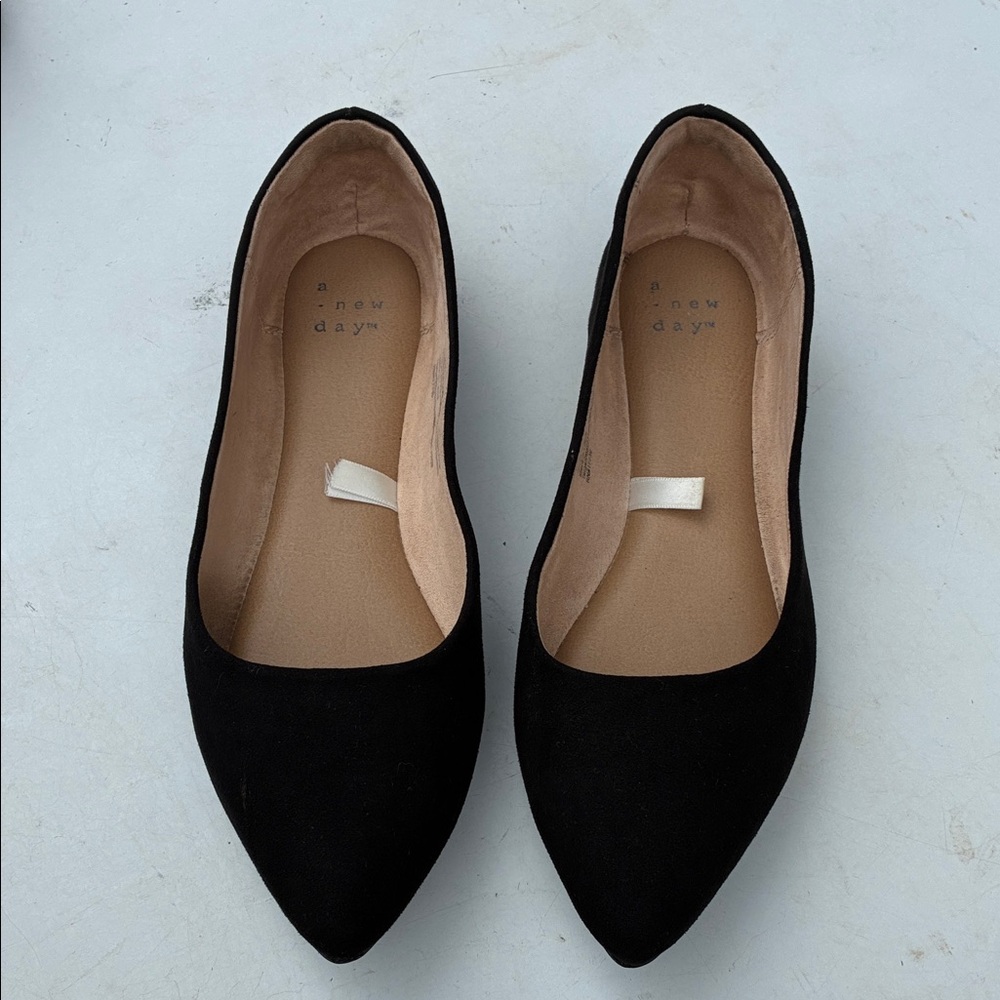 Women’s A New Day Classic Black Pointed Flats Size 7 1/2